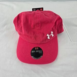 Under Armour Hat Women's OSFA Pink - Red Adjustable NWT